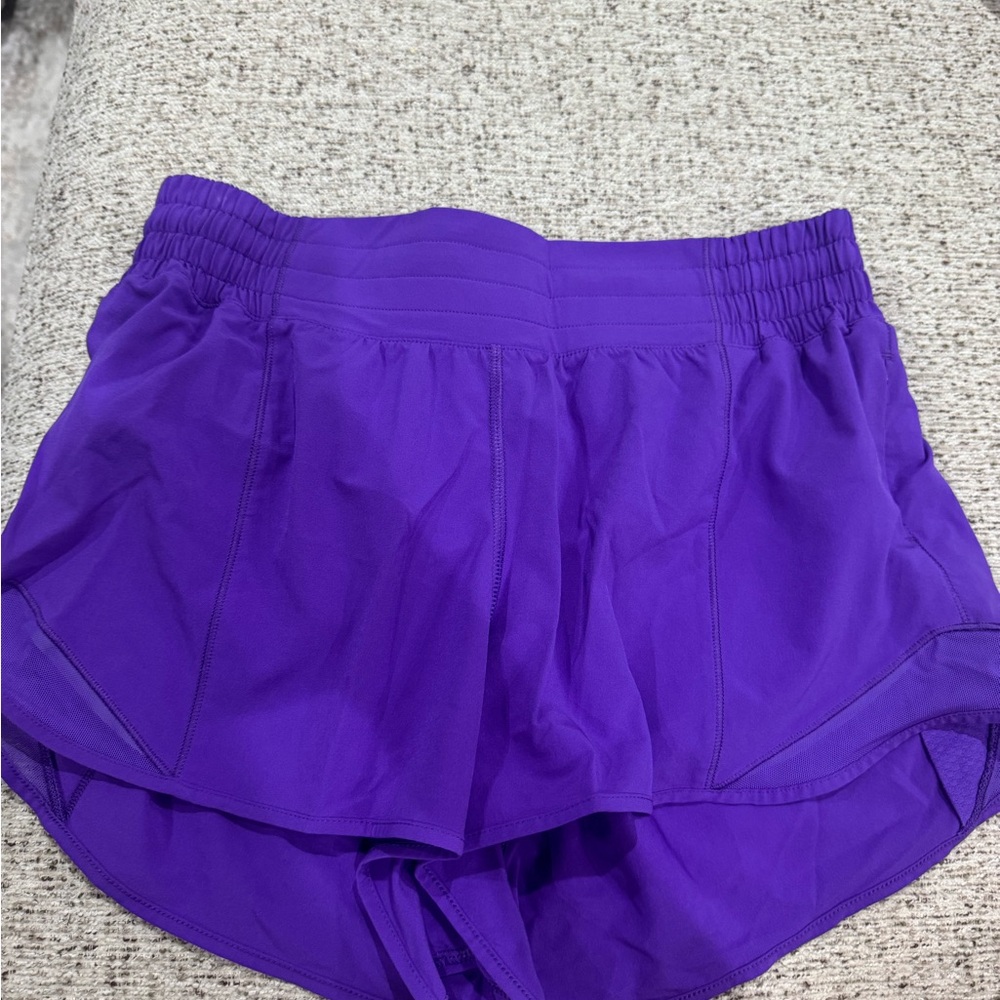 Women's Purple Athletic Lulu Shorts